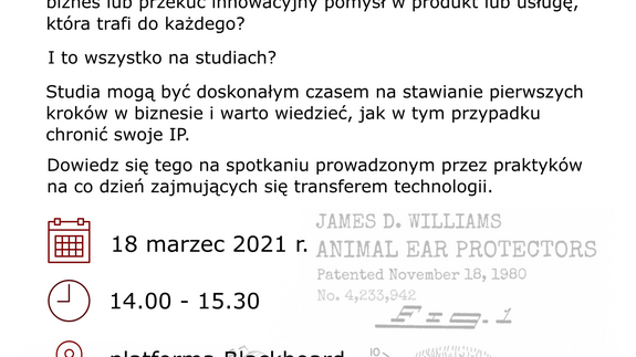 Seminarium pt. „Czy wynalazek studencki to dobry pomysł na biznes?”