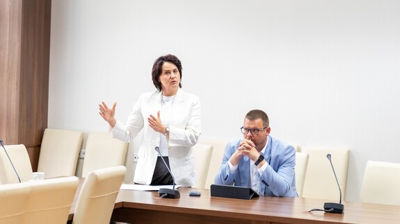 Spotkanie w formule okrągłego stołu pt.: &bdquo;Prawo blisko obywatela - Punkt RPO na Wydziale Prawa UwB jako przestrzeń wsp&oacute;łpracy, edukacji i dobrej administracji&rdquo; na Wydziale Prawa UwB (foto: Bartłomiej Gawron)