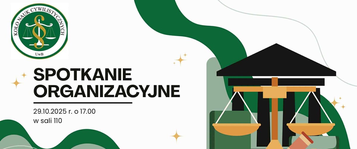Spotkanie organizacyjne Koła Nauk Cywilistycznych