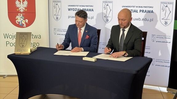 Rektor Uniwersytetu w Białymstoku i Marszałek Wojew&oacute;dztwa Podlaskiego podpisali list intencyjny w sprawie wspierania inicjatywy utworzenia w Białymstoku pełnomocnika terenowego Rzecznika Praw Obywatelskich