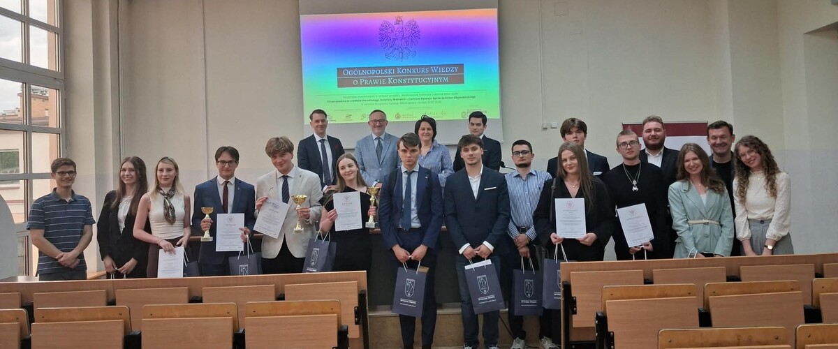 XII Ogólnopolski Konkurs Wiedzy o Prawie Konstytucyjnym - znamy wyniki!