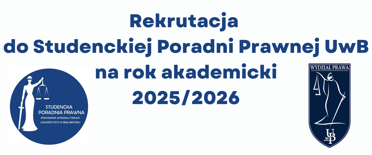 Rekrutacja do Studenckiej Poradni Prawnej na rok akademicki 2025/2026