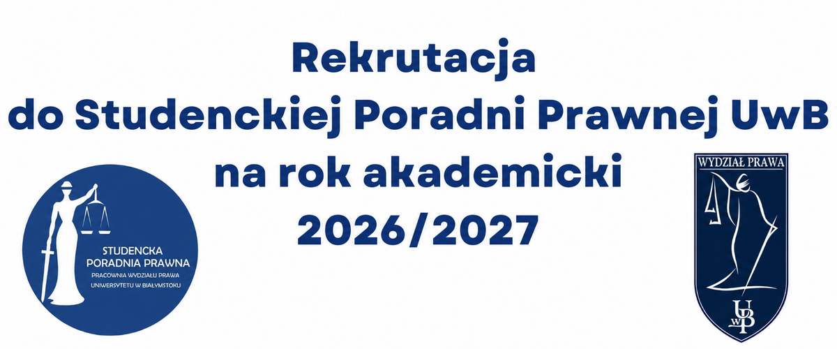 Rekrutacja do Studenckiej Poradni Prawnej na rok akademicki 2026/2027