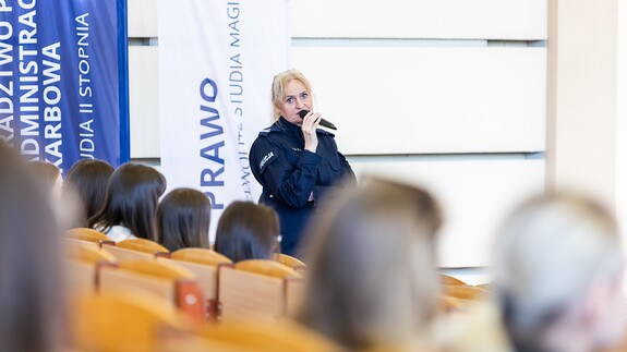 Przedstawiciele Komendy Stołecznej Policji z wizytą na Wydziale Prawa Uniwersytetu w Białymstoku