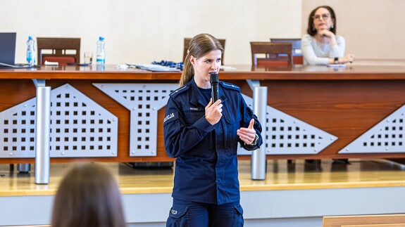 Przedstawiciele Komendy Stołecznej Policji z wizytą na Wydziale Prawa Uniwersytetu w Białymstoku