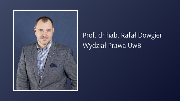 Prof. dr hab. Rafał Dowgier z Wydziału Prawa UwB odebrał z rąk prezydenta RP - Andrzeja Dudy nominację profesorską