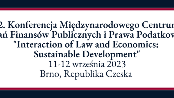 22 Annual Conference - International Center of Public Finance and Tax Law Research