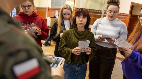 Pracownicy Wojskowego Centrum Rekrutacji w Białymstoku na Wydziale Prawa UwB 