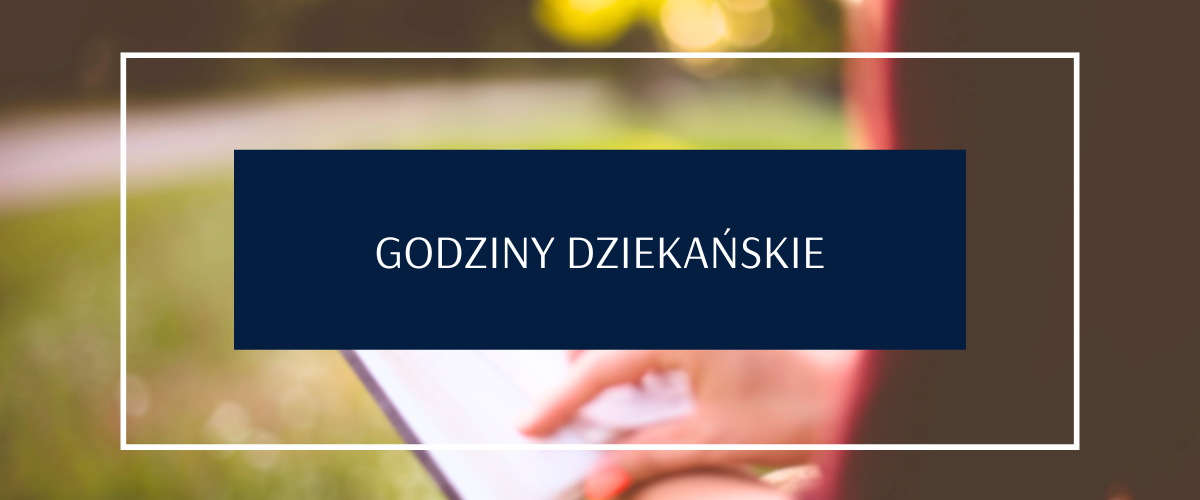 Godziny dziekańskie na Wydziale Prawa UwB