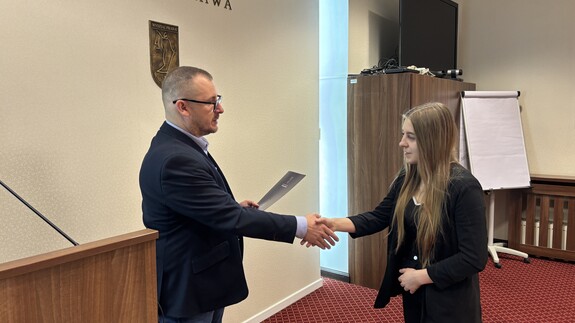 Dyplomy dla studentów najbardziej zaangażowanych w działalność wydziałowych kół naukowych