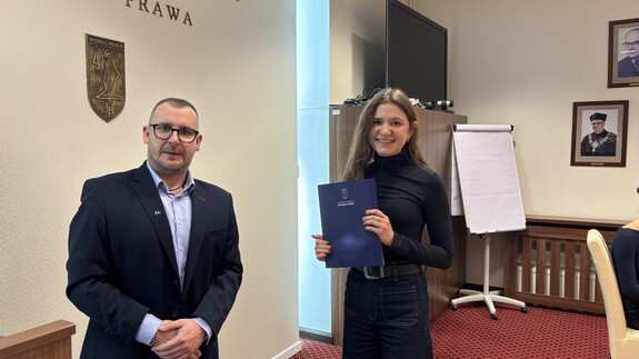 Dyplomy dla studentów najbardziej zaangażowanych w działalność wydziałowych kół naukowych