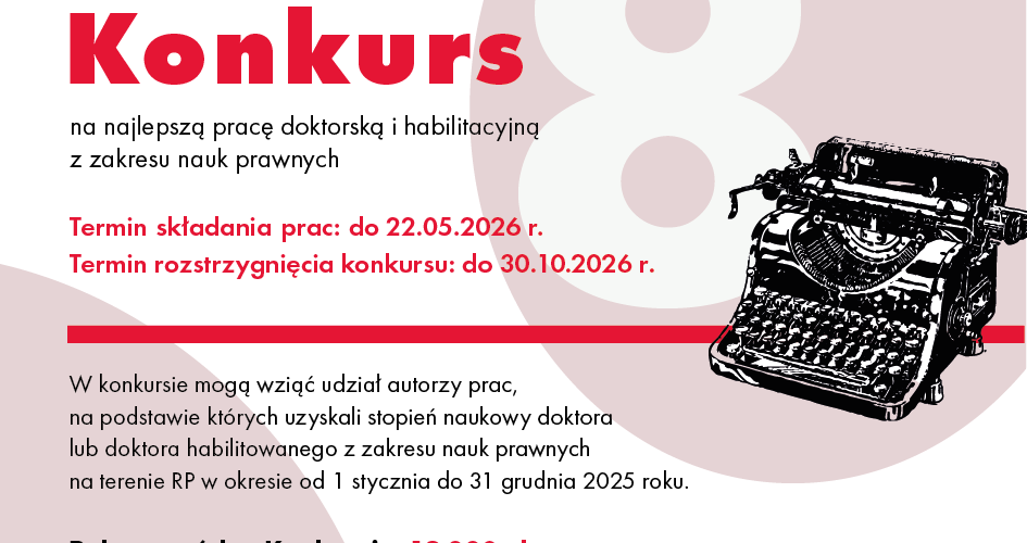 Konkurs na najlepszą pracę doktorską oraz pracę habilitacyjną - plakat