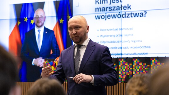 Studenci Wydziału Prawa Uniwersytetu w Białymstoku z wizytą w Urzędzie Marszałkowskim Wojew&oacute;dztwa Podlaskiego