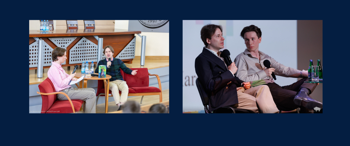 Student Wydziału Prawa UwB - Konrad Szmigielski ponownie rozmawia ze znanym influencerem - Marcinem Kruszewskim ("Prawo Marcina")