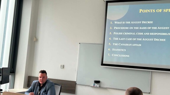 Dr hab. Piotr Fiedorczyk, prof. UwB oraz mgr Michał Stokowski z Wydziału Prawa UwB na XXX Annual Forum of Young Legal Historians w Poznaniu