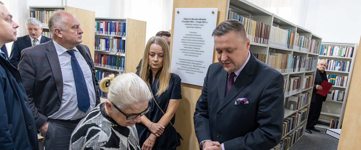 Wydziałowe uroczystości w pierwszą rocznicę śmierci dr. Sławomira Oliwniaka