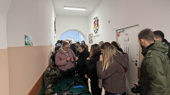 Wizyta studentów kierunku Bezpieczeństwo i Prawo w Podlaskim Oddziale Straży Granicznej