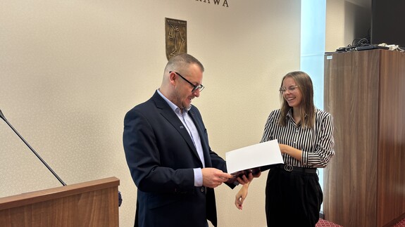 Dyplomy dla studentów najbardziej zaangażowanych w działalność wydziałowych kół naukowych