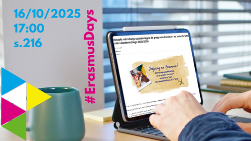 #ErasmusDays na Wydziale Prawa - spotkanie informacyjne dotyczące wyjazdów w ramach programu w semestrze letnim 2025/26