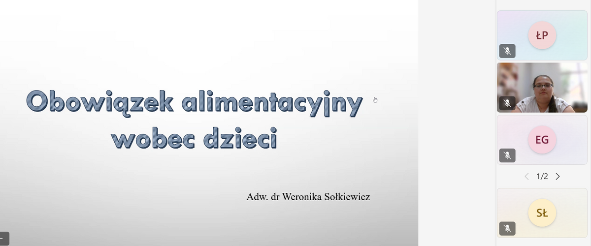 Udane warsztaty pt. "Obowiązek alimentacyjny wobec dzieci"