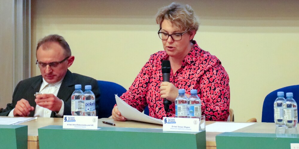 Wykład dr hab. Anny Dobaczewskiej, prof. UG “EU State Aid Law”; foto: Uniwersytet Gdański