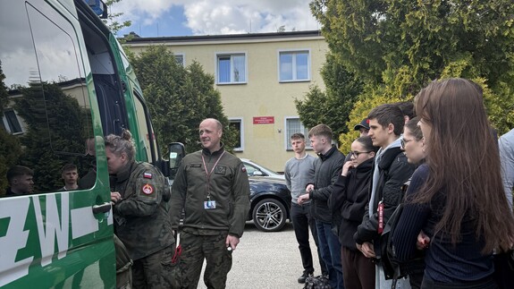 Studenci Bezpieczeństwa i Prawa z wizytą w Żandarmerii Wojskowej