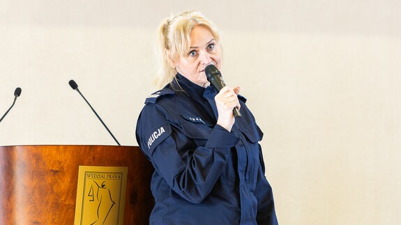 Przedstawiciele Komendy Stołecznej Policji z wizytą na Wydziale Prawa Uniwersytetu w Białymstoku