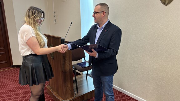 Dyplomy dla studentów najbardziej zaangażowanych w działalność wydziałowych kół naukowych