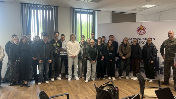 Studenci Bezpieczeństwa i Prawa z wizytą w Żandarmerii Wojskowej