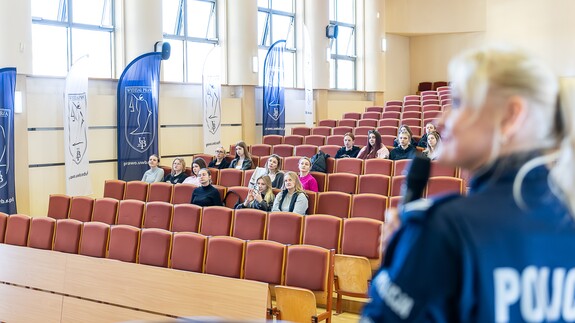 Przedstawiciele Komendy Stołecznej Policji z wizytą na Wydziale Prawa Uniwersytetu w Białymstoku