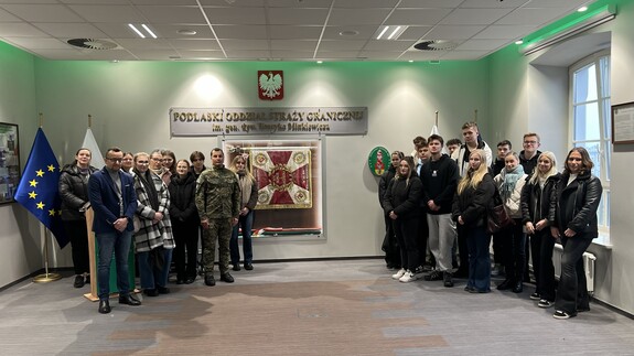 Wizyta studentów kierunku Bezpieczeństwo i Prawo w Podlaskim Oddziale Straży Granicznej