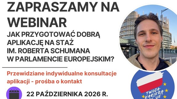 Jak skutecznie przygotować się do stażu Schumana? MSZ zaprasza na bezpłatny webinar