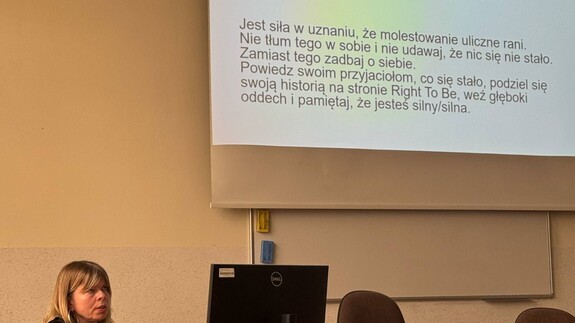 Warsztaty "Stand up. Sprzeciw się molestowaniu seksualnemu w miejscach publicznych"