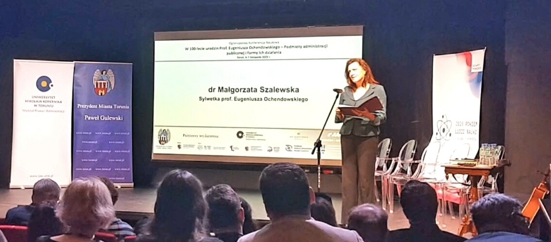 Dr hab. Joanna Radwanowicz-Wanczewska, prof. UwB na Ogólnopolskiej Konferencji Naukowej pt. „Podmioty administracji publicznej i formy ich działania”