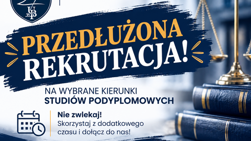 Wydział Prawa UwB przedłuża rekrutację na wybrane kierunki studiów podyplomowych