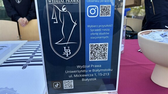 Wydział Prawa UwB na Dniu Otwartym Uniwersytetu w Białymstoku - 14 kwietnia 2026 r. (element fotogalerii) 