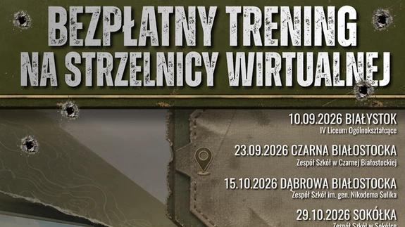 Wojskowe Centrum Rekrutacji w Białymstoku zaprasza na otwarte treningi strzeleckie. Rusza kolejny cykl zajęć w regionie