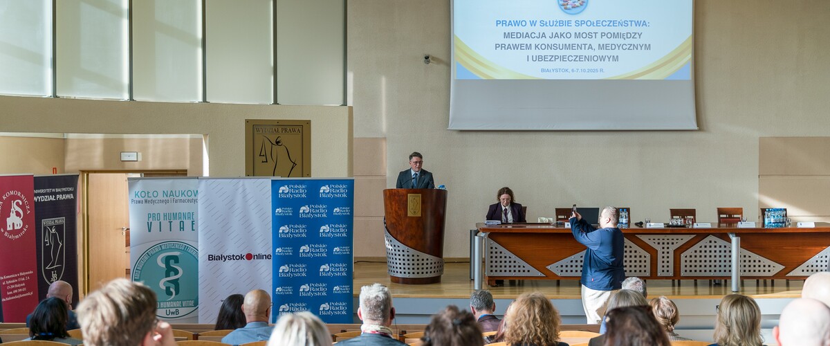 Trwa konferencja „Prawo w służbie społeczeństwa: Mediacja jako most pomiędzy prawem konsumenta, medycznym i ubezpieczeniowym”