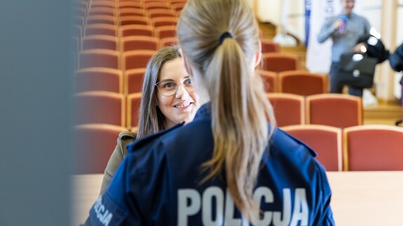 Przedstawiciele Komendy Stołecznej Policji z wizytą na Wydziale Prawa Uniwersytetu w Białymstoku