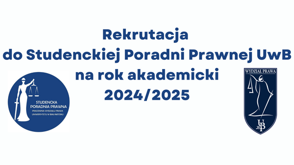 Rekrutacja do Studenckiej Poradni Prawnej na rok akademicki 2024/2025