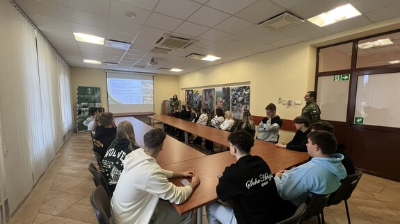 Wizyta studentów kierunku Bezpieczeństwo i Prawo w Podlaskim Oddziale Straży Granicznej