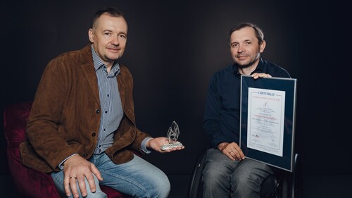 prof. Maciej Perkowski i Adam Kujawa