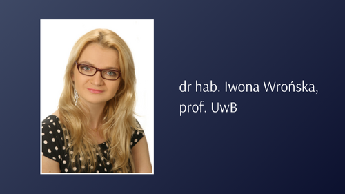 dr hab. Iwona Wrońska, prof. UwB