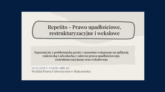 Lex Repetito - Prawo Upadłościowe, Restrukturyzacyjne i Wekslowe