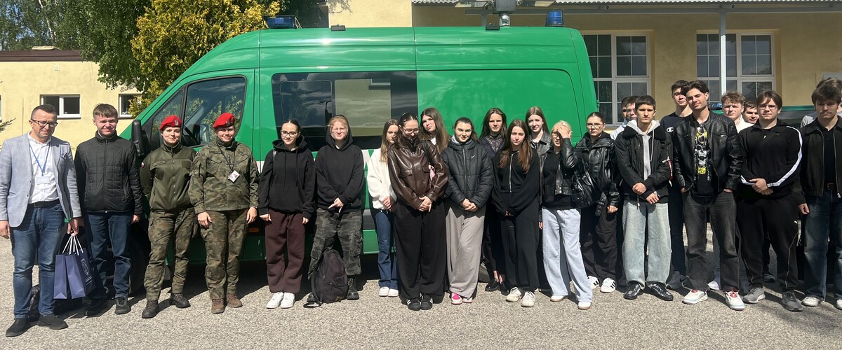 Studenci Bezpieczeństwa i Prawa z wizytą w Żandarmerii Wojskowej