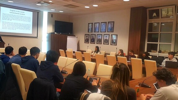 Spotkanie Dziekana Wydziału Prawa UwB - dr. hab. Artura Olechno, prof. UwB z prof. Thomasem Christiansenem