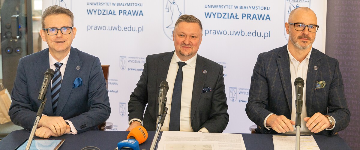 Nowe kierunki studiów stacjonarnych na Wydziale Prawa UwB - konferencja prasowa