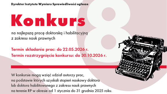 Konkurs na najlepszą pracę doktorską oraz pracę habilitacyjną - plakat