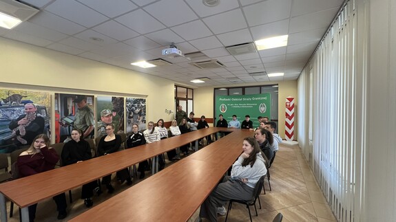 Wizyta studentów kierunku Bezpieczeństwo i Prawo w Podlaskim Oddziale Straży Granicznej
