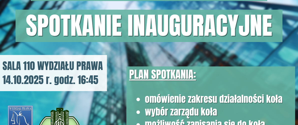Spotkanie inauguracyjne Koła Naukowego Prawa Handlowego UwB